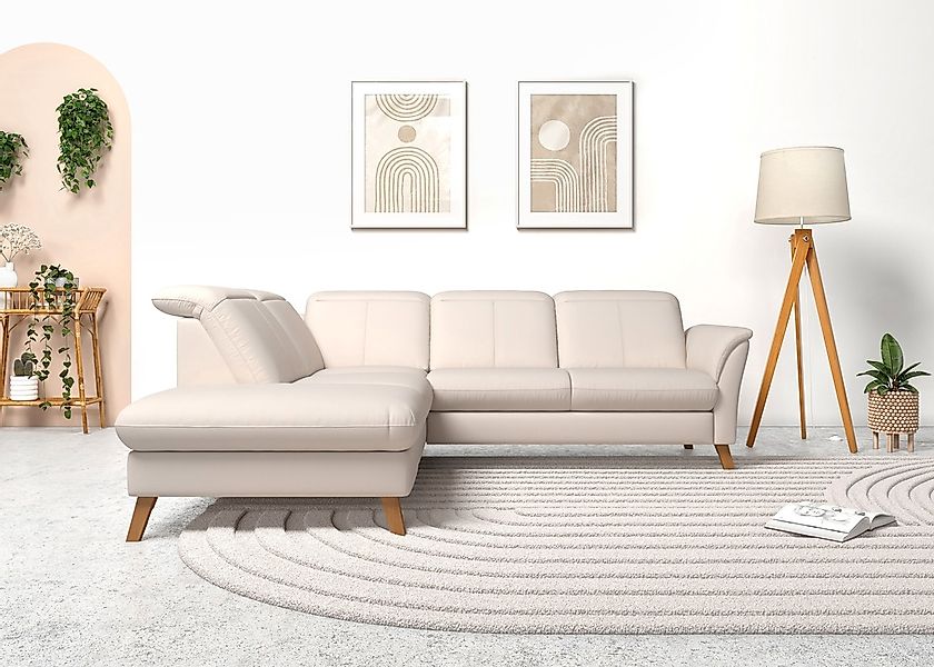 sit&more Ecksofa »Romero L-Form«, wahlweise mit oder ohne TV-Funktion, Bett günstig online kaufen