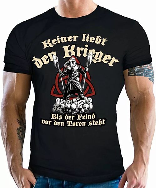 LOBO NEGRO® T-Shirt für Wikinger Nordmann Keltic Fans - keiner liebt den Kr günstig online kaufen