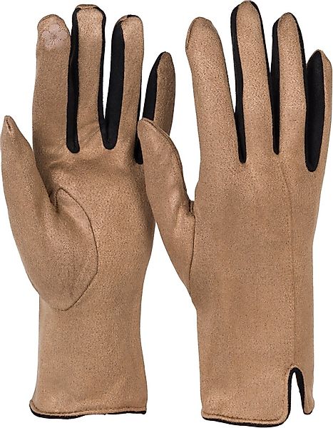 styleBREAKER Fleecehandschuhe Touchscreen Handschuhe Kontrast (1-St) günstig online kaufen