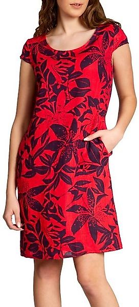 Caspar Sommerkleid SKL026 knielanges elegantes Damen Sommer Leinenkleid günstig online kaufen