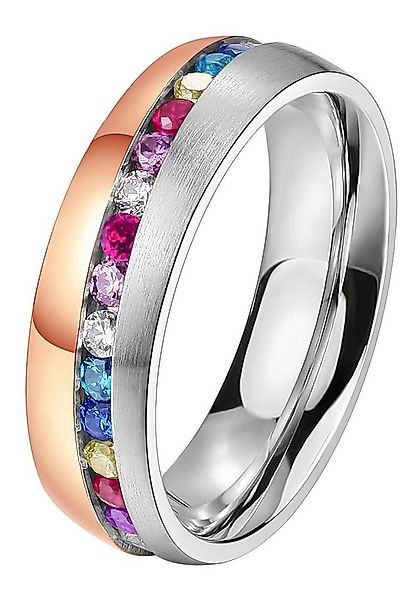 DOOSTI Trauring Schmuck Geschenk Edelstahl Trauring Ehering Partnerring LIE günstig online kaufen