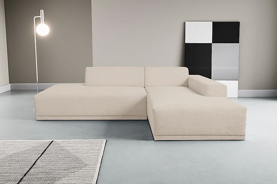 WERK2 Ecksofa "Apollo, hoher Sitzkomfort, aktuelles Design, Breite 264cm, L günstig online kaufen