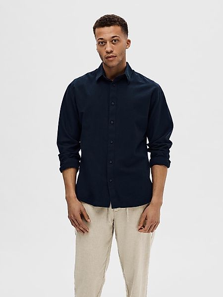 SELECTED HOMME Leinenhemd SLHSLIMNEW-LINEN SHIRT LS günstig online kaufen