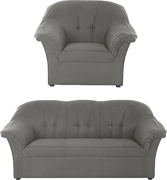 DOMO collection Polstergarnitur "Pegnitz zeitlos und elegant" Set, Sessel u günstig online kaufen