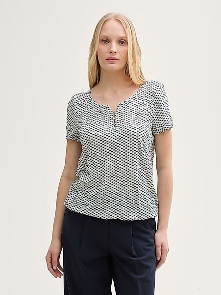 TOM TAILOR T-Shirt Crinkle T-Shirt mit günstig online kaufen