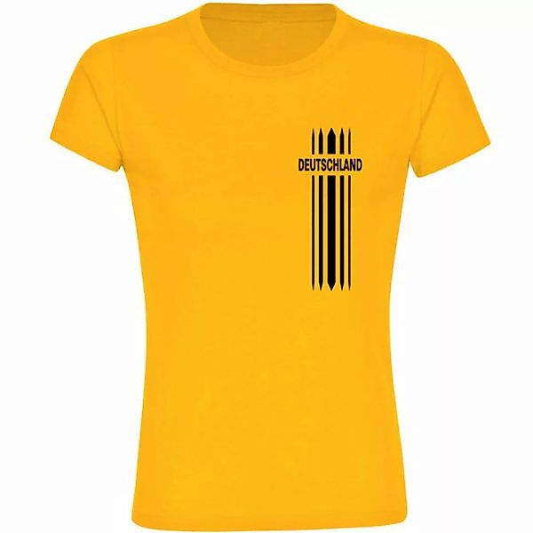 multifanshop T-Shirt Damen Deutschland - Streifen - Frauen günstig online kaufen
