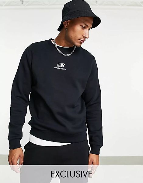 New Balance – Sweatshirt in Schwarz mit Logo, exklusiv bei ASOS günstig online kaufen