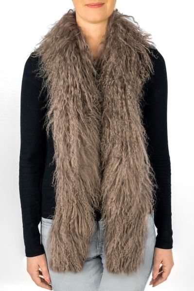 LIRA Deko Wollschal 100 % Lammfell günstig online kaufen