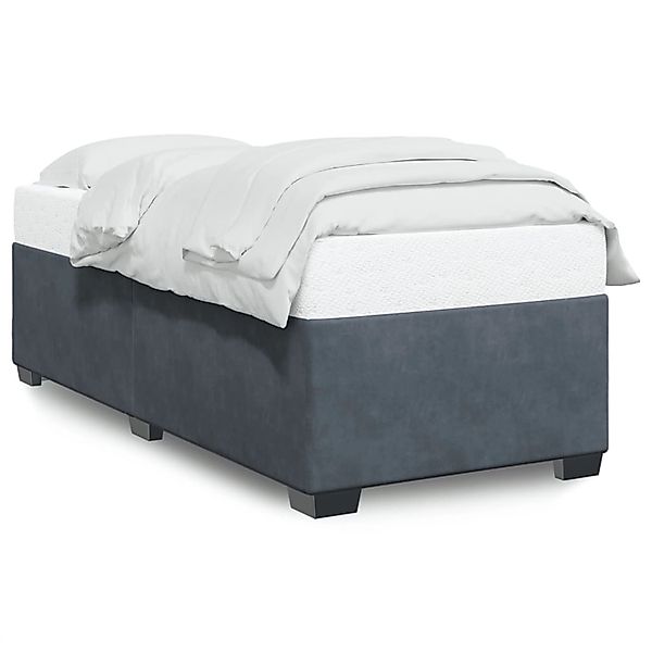 vidaXL Bett Bettgestell ohne Matratze Dunkelgrau günstig online kaufen
