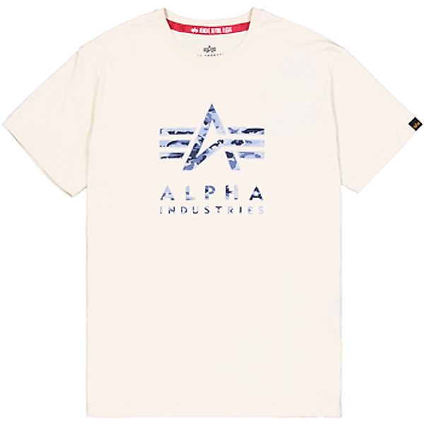 Alpha Industries  T-Shirts & Poloshirts Camo Puff Print T - vintage white günstig online kaufen