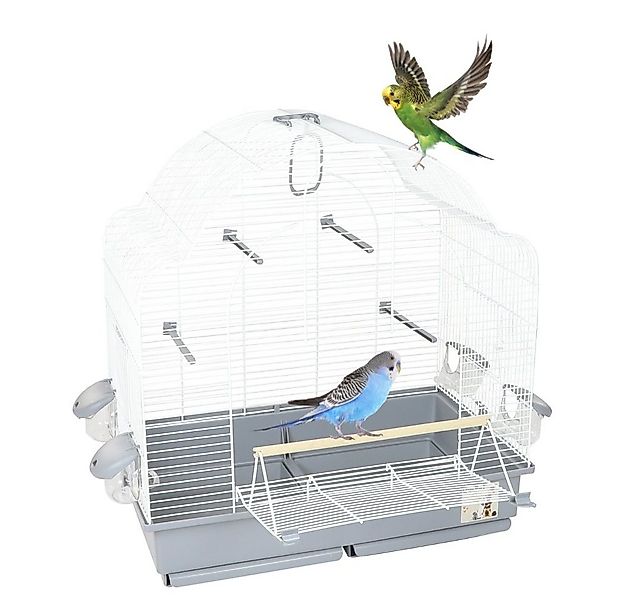 GarPet Vogelkäfig Vogelkäfig Wellensittich Vogel Käfig mit Freisitz und Zub günstig online kaufen