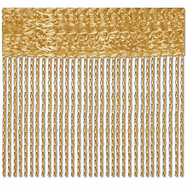 Bestlivings Fadenvorhang Fadengardine Vorhang Gardine Gold 90 cm x 245 cm günstig online kaufen