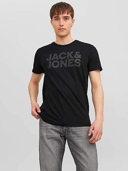 Jack & Jones Rundhalsshirt "JJECORP mit Logo-Print und klassischem Rundhals günstig online kaufen