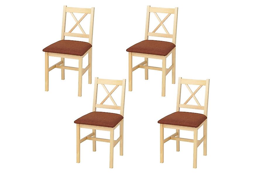 MCW Esszimmerstuhl MCW-F77-S4 (Set, 4 St), Stabile Konstruktion, Massives H günstig online kaufen