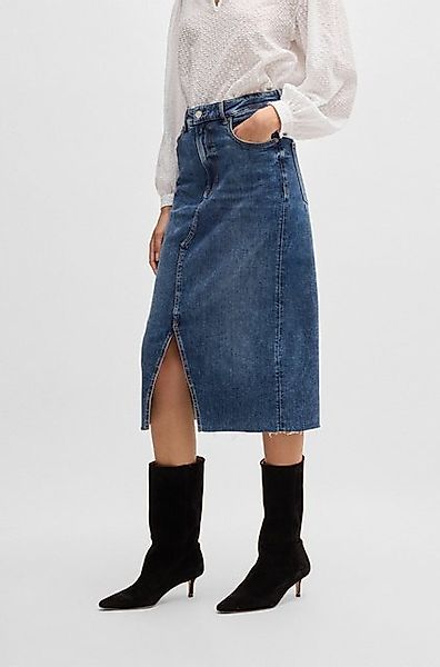 BOSS ORANGE Webrock DENIM SKIRT MIDI Premium Damenmode widerstandsfähig günstig online kaufen
