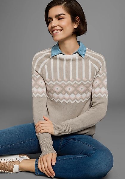 AJC Jacquardpullover mit Norwegermuster in verschiedenen günstig online kaufen