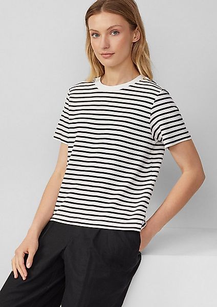 s.Oliver Kurzarmshirt T-Shirt Verkürztes T-Shirt aus Interlockjersey günstig online kaufen