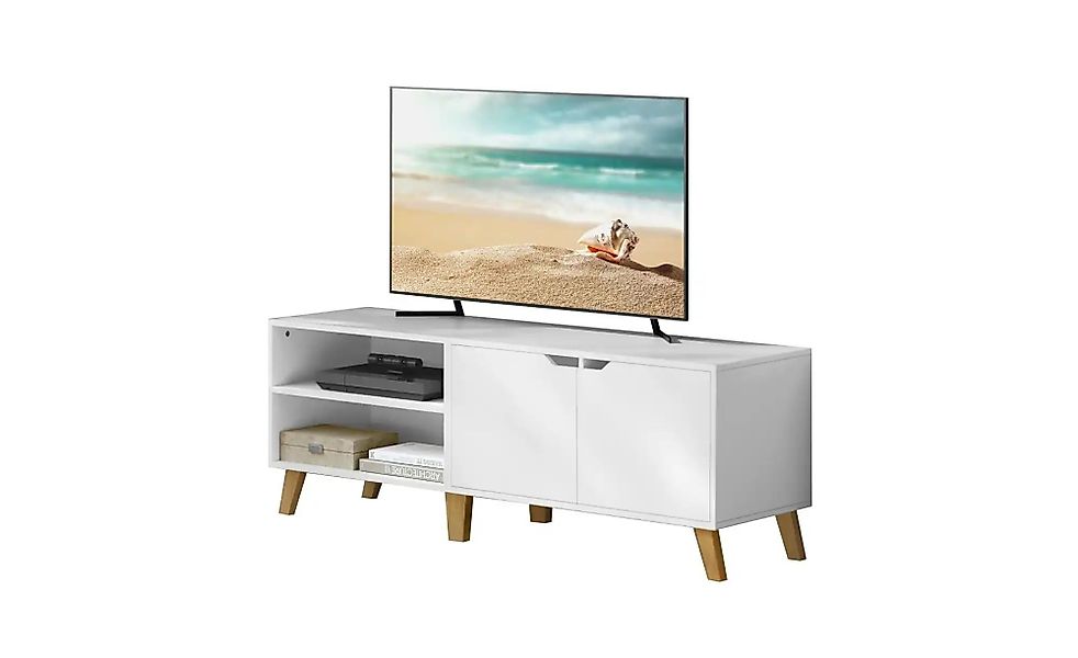 TV-Lowboard   ¦ weiß ¦ Maße (cm): B: 140 H: 50 Kommoden & Sideboards > Lowb günstig online kaufen