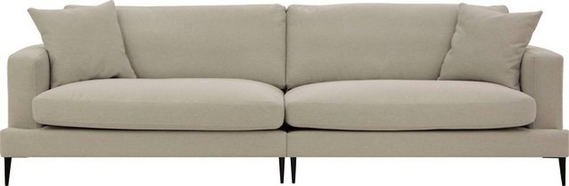 Leonique Big-Sofa "Cozy", mit losen Kissen und Metallbeinen günstig online kaufen