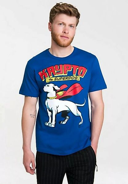 LOGOSHIRT T-Shirt Superdog - Krypto - DC Comics mit coolem Hunde-Motiv günstig online kaufen