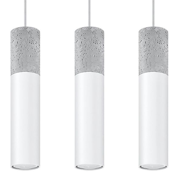Sollux Lighting Hängeleuchte Borgio 3L Weiß günstig online kaufen