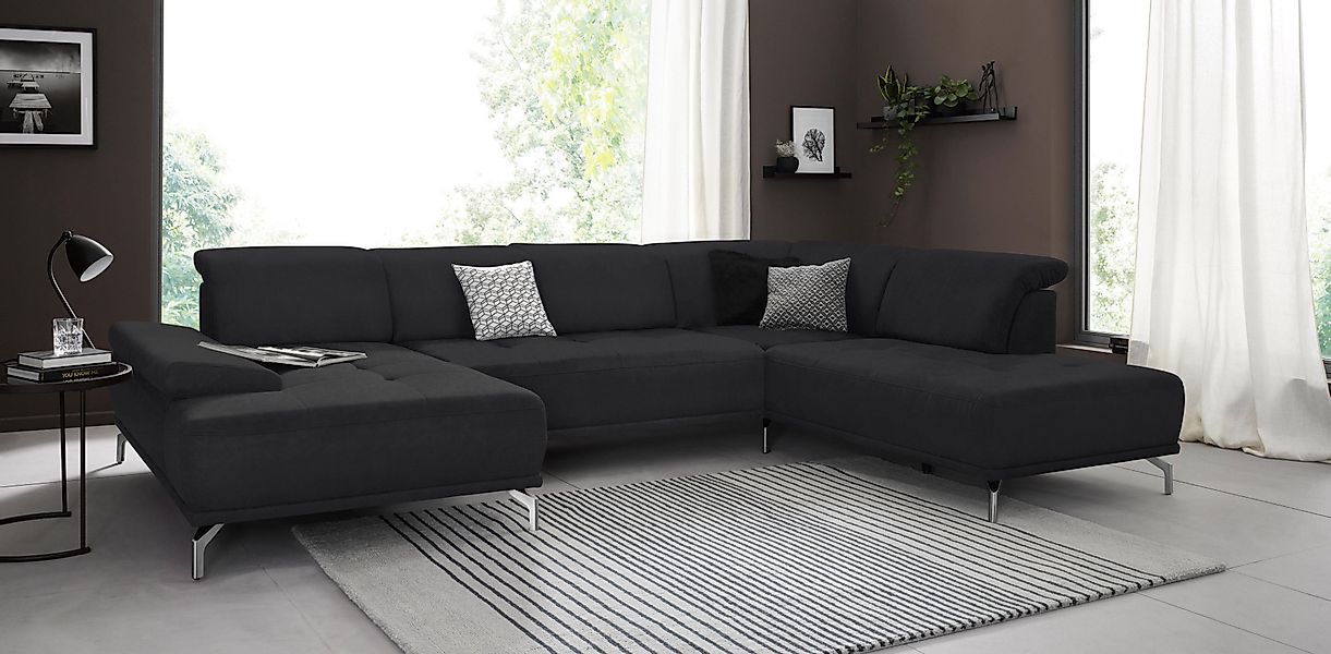 Places of Style Wohnlandschaft "Caluna", Inkl.Sitztiefenverstellung, wahlwe günstig online kaufen