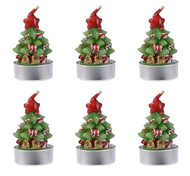 Kaemingk Teelicht, Teelichter geschmückte Tannen Weihnachtskerzen günstig online kaufen