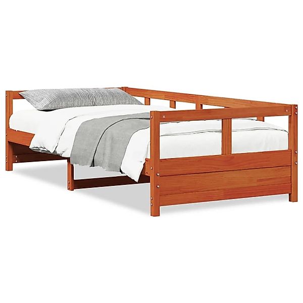 vidaXL Tagesbett ohne Matratze Wachsbraun 80x200 cm Massivholz Kiefer 85496 günstig online kaufen