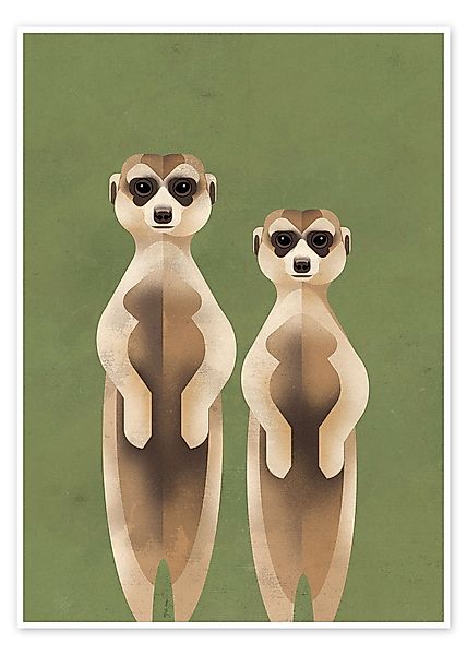 Posterlounge Poster Dieter Braun, Erdmännchen, Kinderzimmer günstig online kaufen