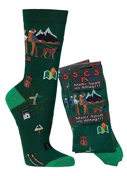 Socks 4 Fun Freizeitsocken Socks 4 Fun Motivsocken Wanderfreunde 2er-Bündel günstig online kaufen