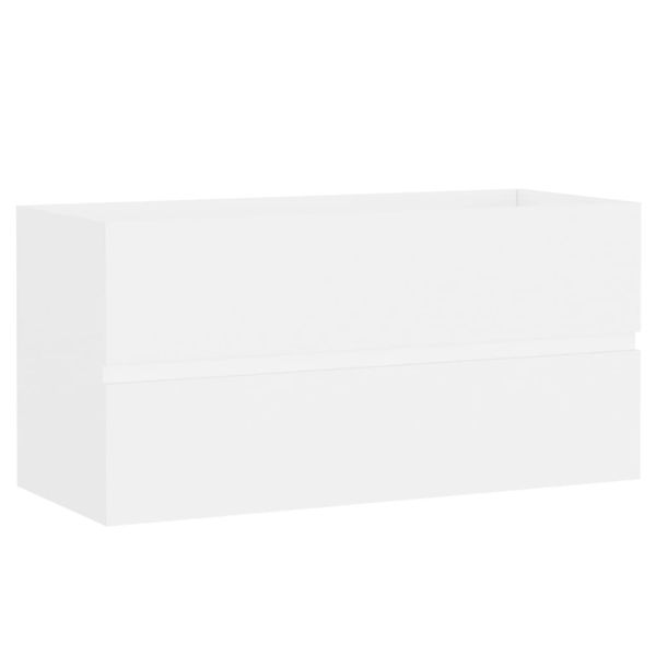 Waschbeckenunterschrank Weiß 90x38,5x45 Cm Spanplatte günstig online kaufen