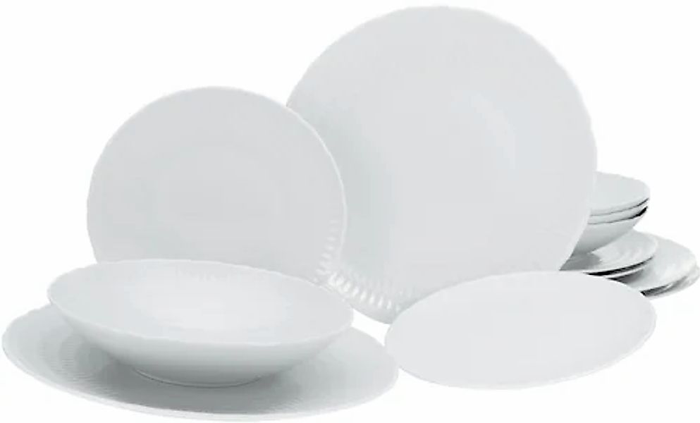 CreaTable Teller-Set »Geschirr-Set Sofia« Service, klassisch elegantes Reli günstig online kaufen