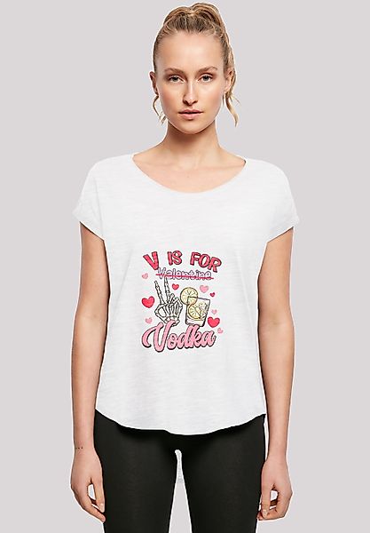 F4NT4STIC T-Shirt "Anti Valentinstag V is for Vodka", Premium Qualität günstig online kaufen