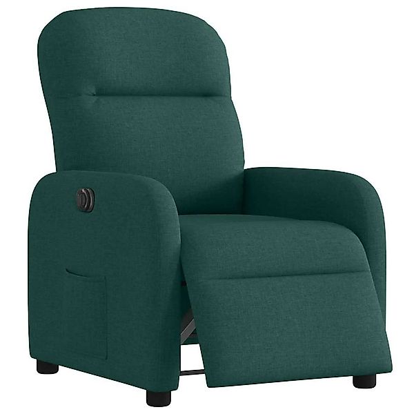 vidaXL Sessel Relaxsessel Elektrisch Dunkelgrün Stoff günstig online kaufen