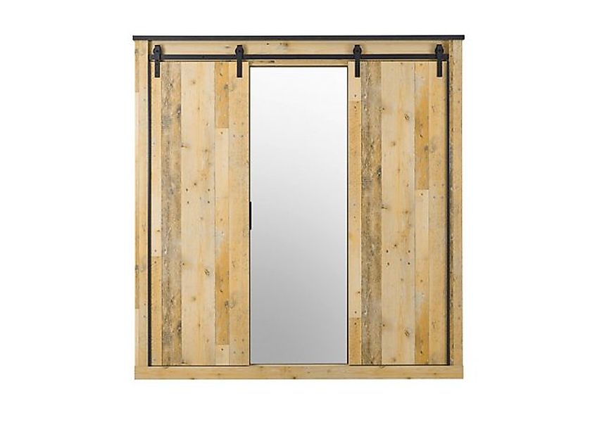 99rooms Schwebetürenschrank Woodsher (Kleiderschrank, Schrank) mit 3 Türen, günstig online kaufen
