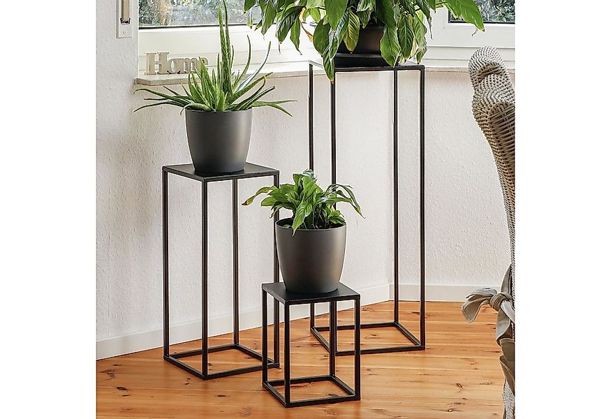Gravidus Blumenständer 3er Set Metallpodest im stilvollen Industrie-Design günstig online kaufen
