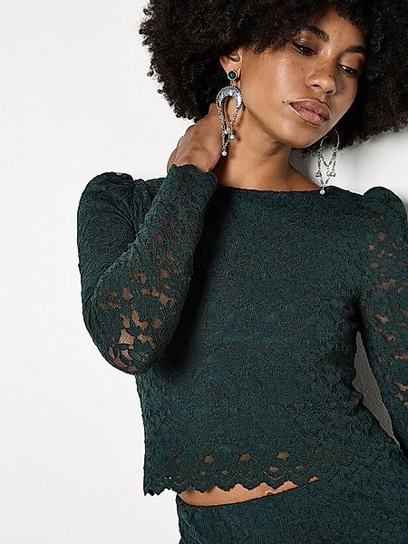 Apricot Spitzentop Cropped Top aus Spitze günstig online kaufen