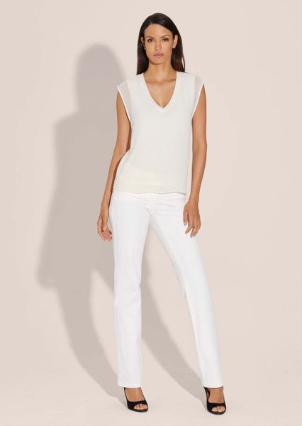 MADELEINE Kurzarmbluse Langes Blusentop im Layer-Look günstig online kaufen