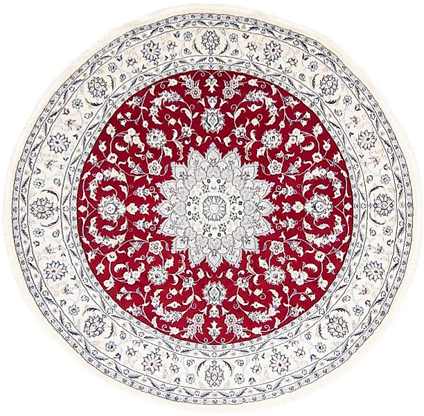 morgenland Orientteppich »Perser - Nain rund - 250 x 250 cm - dunkelrot«, r günstig online kaufen