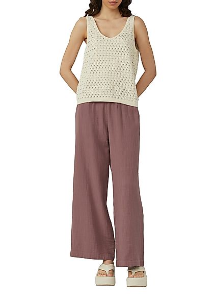 QS Stoffhose Sommerhose mit elastischem Bund günstig online kaufen