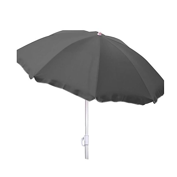 Lex Sonnenschirm Knickbar Ø 1,8 m Garten Balkon Strand Schirm UV30+ Steingr günstig online kaufen