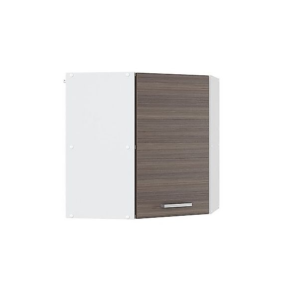 Vicco Eckhängeschrank R-Line Küchen-Eckschrank Grau/Weiß 57 cm günstig online kaufen