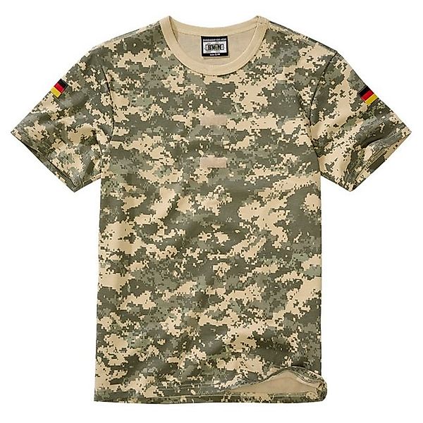 BWuM T-Shirt BWuM Bundeswehr Tropenshirt Camouflage mit Flaggen & Klett günstig online kaufen