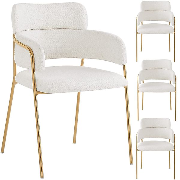 OKWISH Esszimmerstuhl mit goldenen Beinen (Polsterstuhl, günstig online kaufen