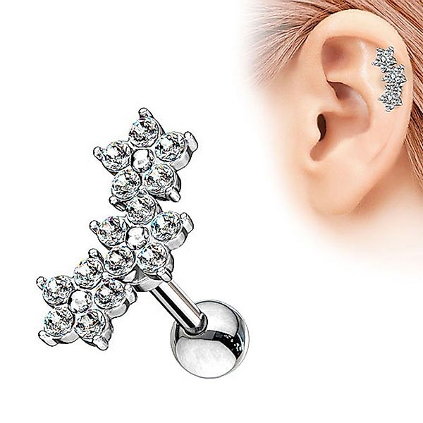 Taffstyle Piercing-Set Tragus Ohr Piercing Stecker günstig online kaufen
