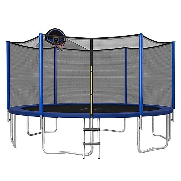 Costway Trampolin Outdoor Ø366 cm GS Zertifiziert mit Basketball & Netz günstig online kaufen