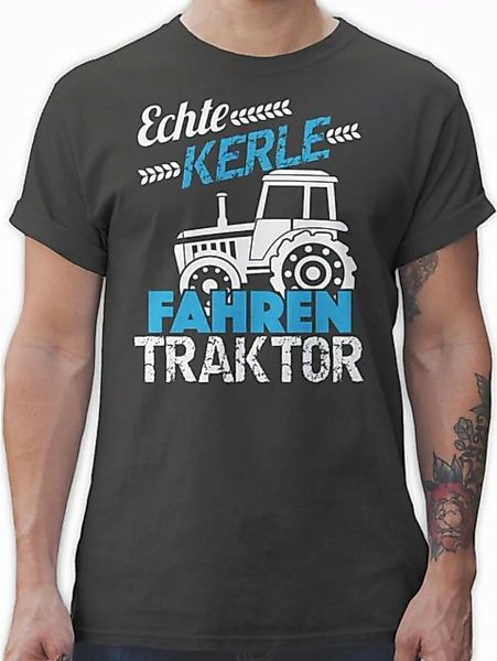 Shirtracer T-Shirt Echte Kerle fahren Traktor Traktor günstig online kaufen