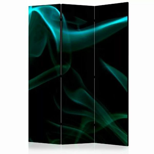 artgeist Paravent Blue smoke waves [Room Dividers] grün-kombi Gr. 135 x 172 günstig online kaufen