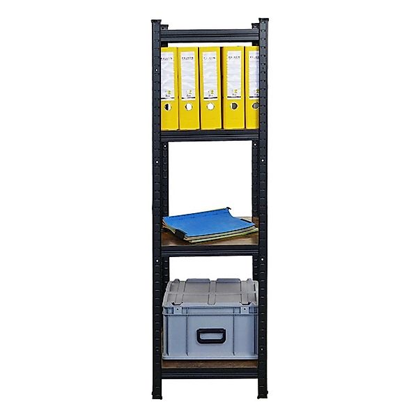 BERLINLODGE Wohnregal Ragnar HxBxT 150x45x45cm Fachlast 100kg Vintagebraun- günstig online kaufen