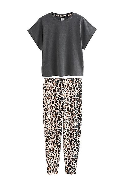Next Pyjama Schlafanzug mit Leopardenmotiv (2 tlg) günstig online kaufen